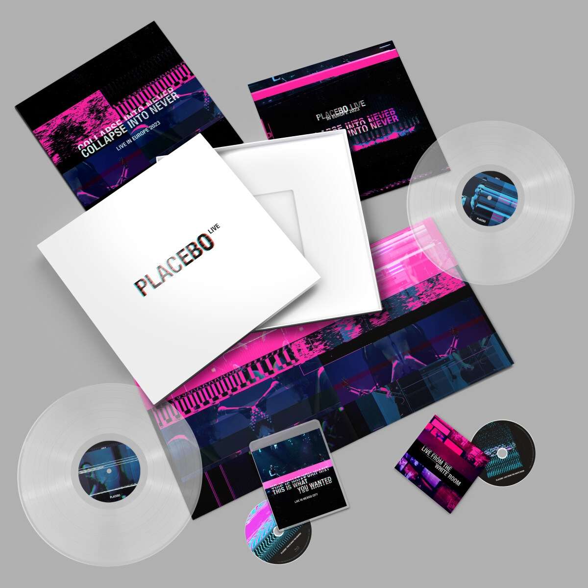 Placebo
 - Placebo LIVE (Limited Edition) (Premium Box Set) (Clear Vinyl)
